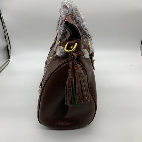 Dooney & Bourke Handbags Florentine Leather Satchel Brown Chestnut - Picture 7 of 16